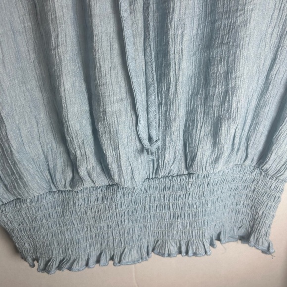 Blue Rain Peasant Boho Womens Top Sz M - Picture 3 of 10